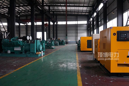 广西顶博发电机组制造生产车间